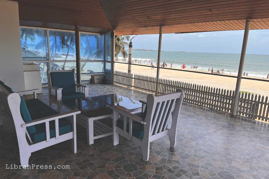 Blue Waves Sea Front Cottage Balcony