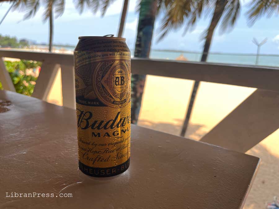 Budweiser Beer Malpe Beach