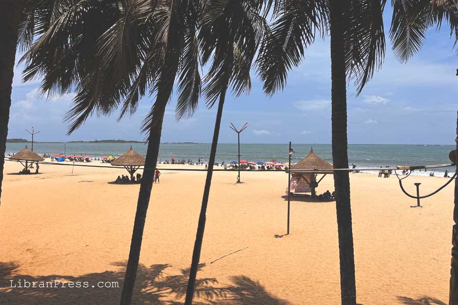 View from Fisherman’s Bay Beach Cafe Malpe Beach